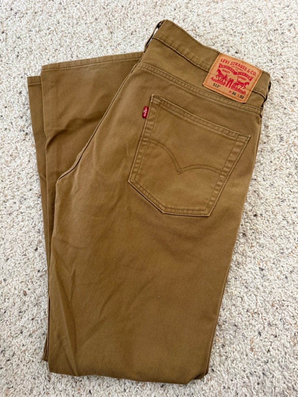 Levi's Tan 513 Slim Straight Men’s Jeans